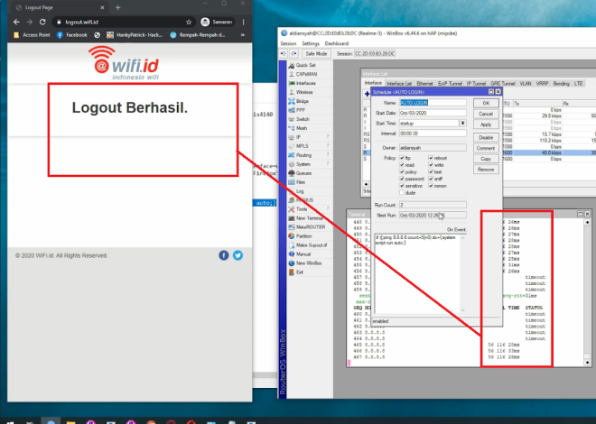 Auto login wifi id Smart Bisnis Mikrotik non Wireless